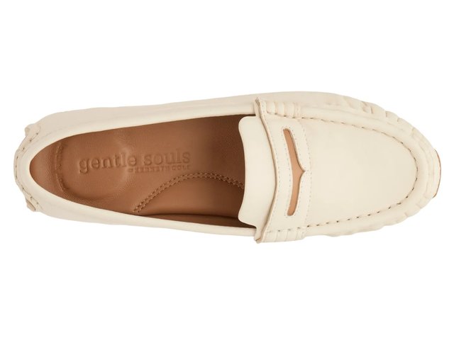 Kenneth Cole White Leather Driving Loafers Kenneth Cole Men driving white leather shoes loafers US 8.5  main image 4