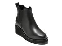 ZEROGRAND City Waterproof Wedge Chelsea Boot Black view