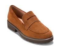 Gwendolyn Penny Loafer Tobacco Suede view