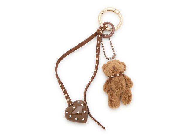 Mini Bear Stud Strap Bag Charm