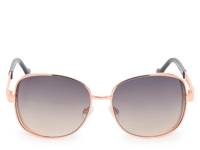 Vented Square Sunglasses Rose Gold Metallic view