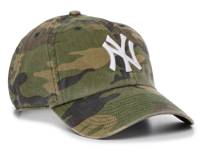 New York Yankees Clean Up Baseball Cap Green Camo Print view