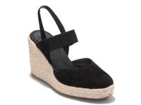 Kenna Espadrille Wedge Sandal Black Suede view
