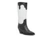 James Cowboy Boot White/Black Leather view