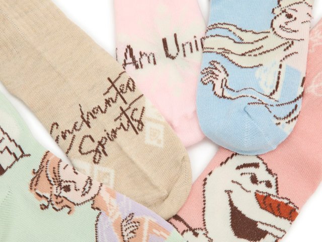 Disney Frozen Kids' Crew Socks - 5 Pack