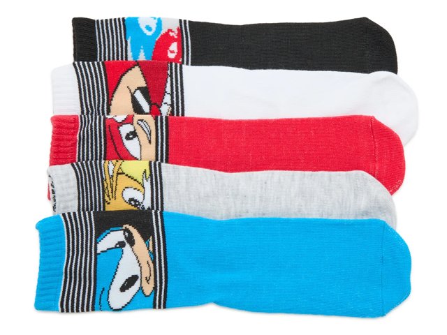 Sonic Kids' Crew Socks - 5 Pack
