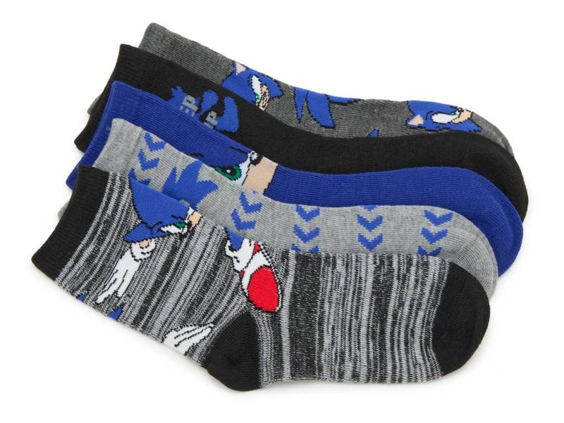 Sonic The Hedgehog Kids' Crew Socks - 5 Pack