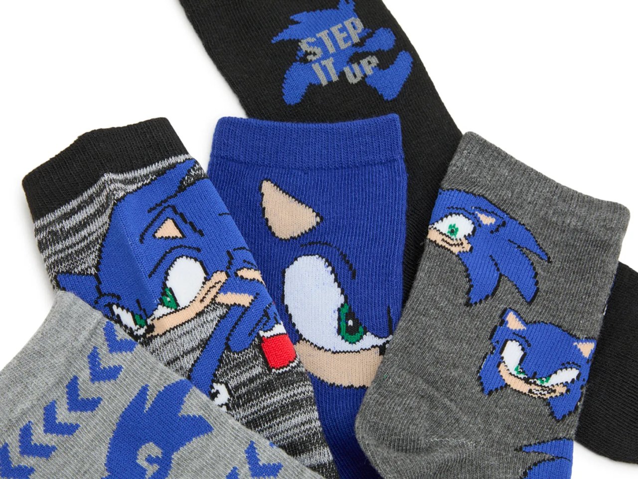 Sonic The Hedgehog Kids' Crew Socks - 5 Pack