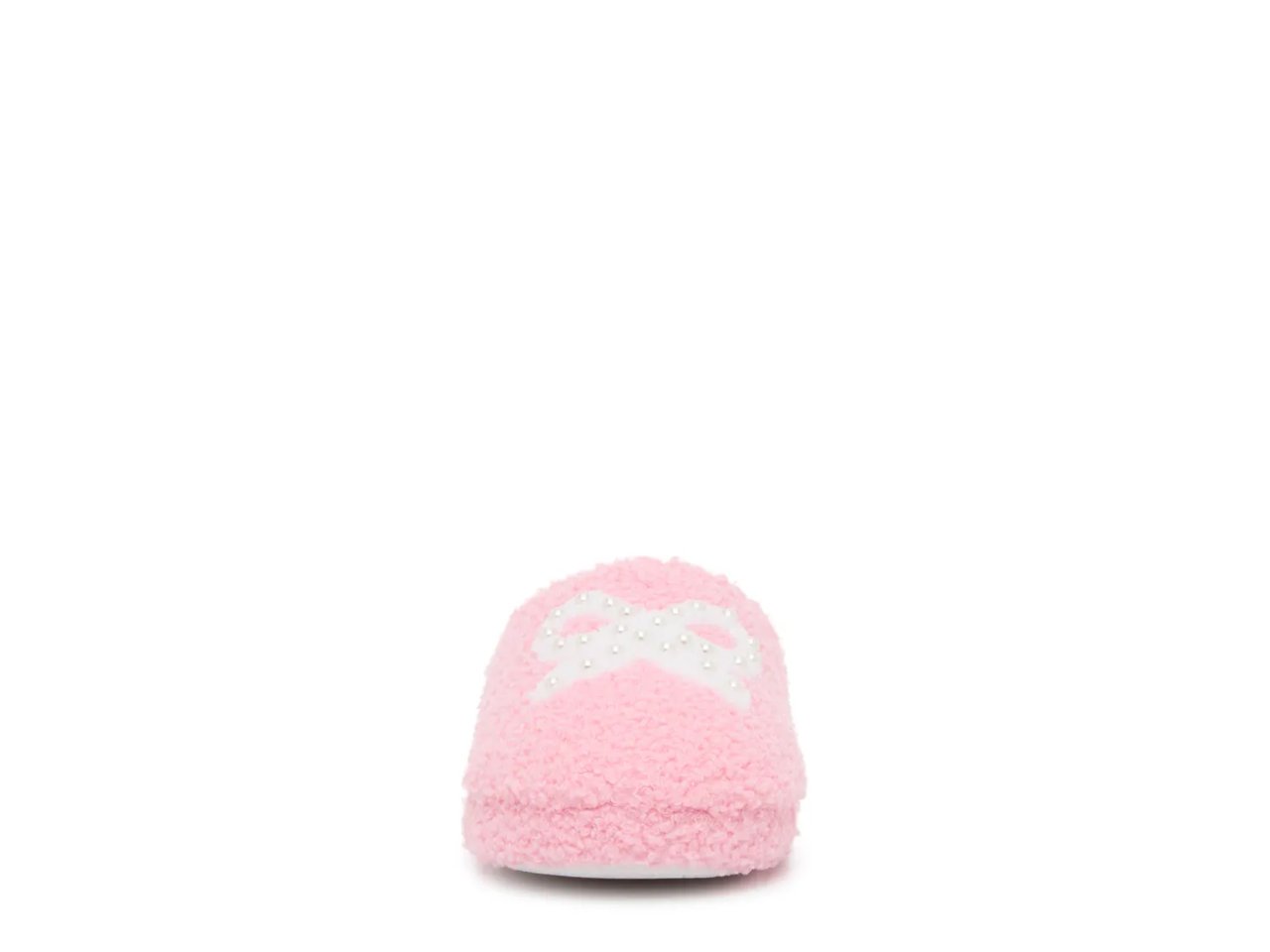 Bow Pearl Plush Slipper - Kids'