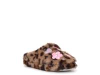 Butterfly Applique Leopard Slipper - Kids' Brown/Beige Leopard Print view