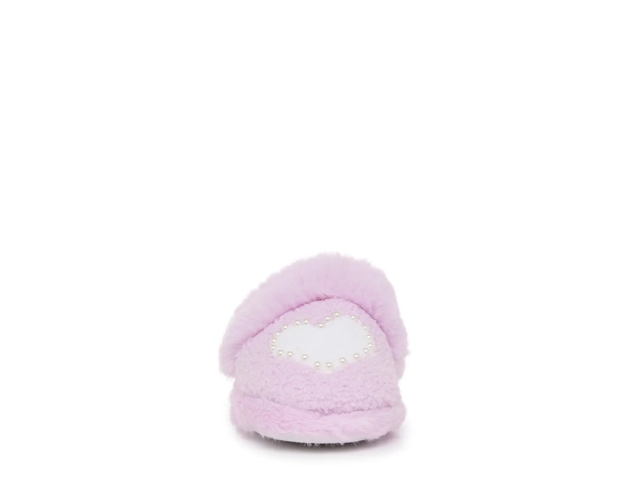 Heart Pearl Plush Slipper - Kids'