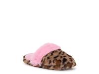 Leopard Gem Plush Slipper - Kids' Brown/Beige Leopard Print view