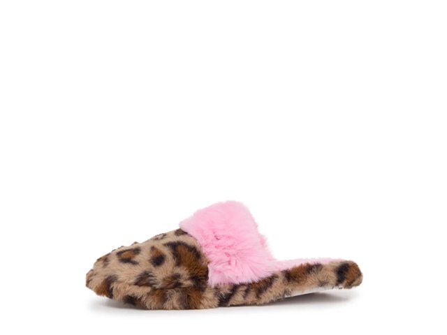 Leopard Gem Plush Slipper - Kids'