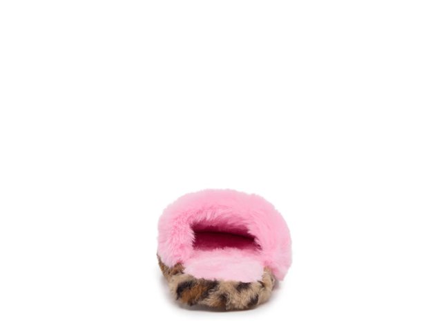 Leopard Gem Plush Slipper - Kids'