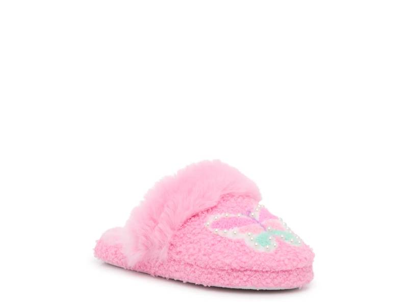 Butterfly Pearl Plush Slipper - Kids'