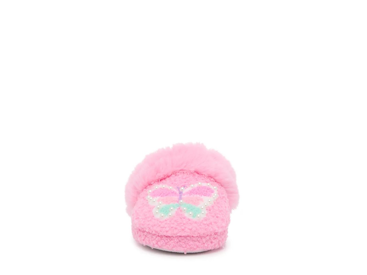 Butterfly Pearl Plush Slipper - Kids'