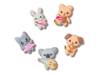 Cutie Animal Friends Jibbitz Set - 5 Pack Multicolor view