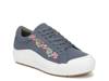 Time Off Platform Sneaker - Women's Oxide Blue Floral Print Canvas view