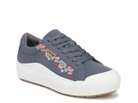 Time Off Platform Sneaker - Women's Oxide Blue Floral Print Canvas view