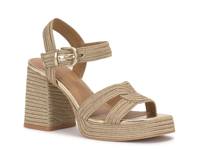 Daniya Platform Sandal Gold view
