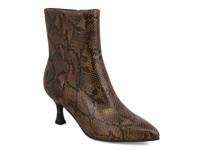 Ediva Bootie Dark Brown Snake Print view