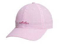 Seersucker Women's Baseball Cap Bright Pink view