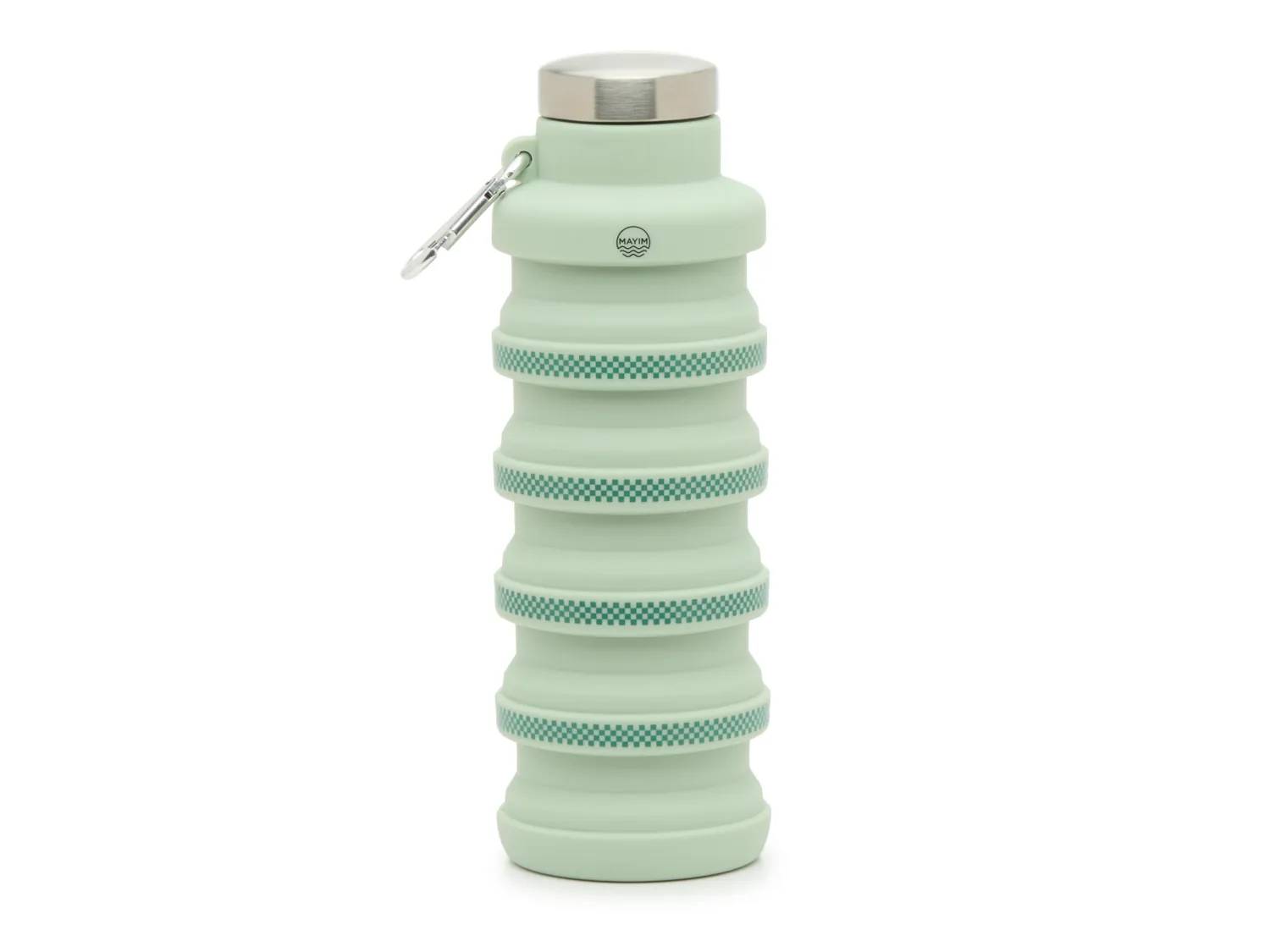 Collapsible 17-Oz. Checkered Print Water Bottle