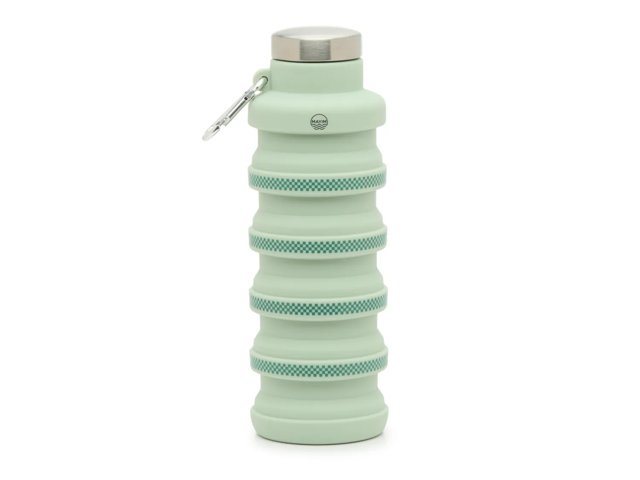 Collapsible 17-Oz. Checkered Print Water Bottle