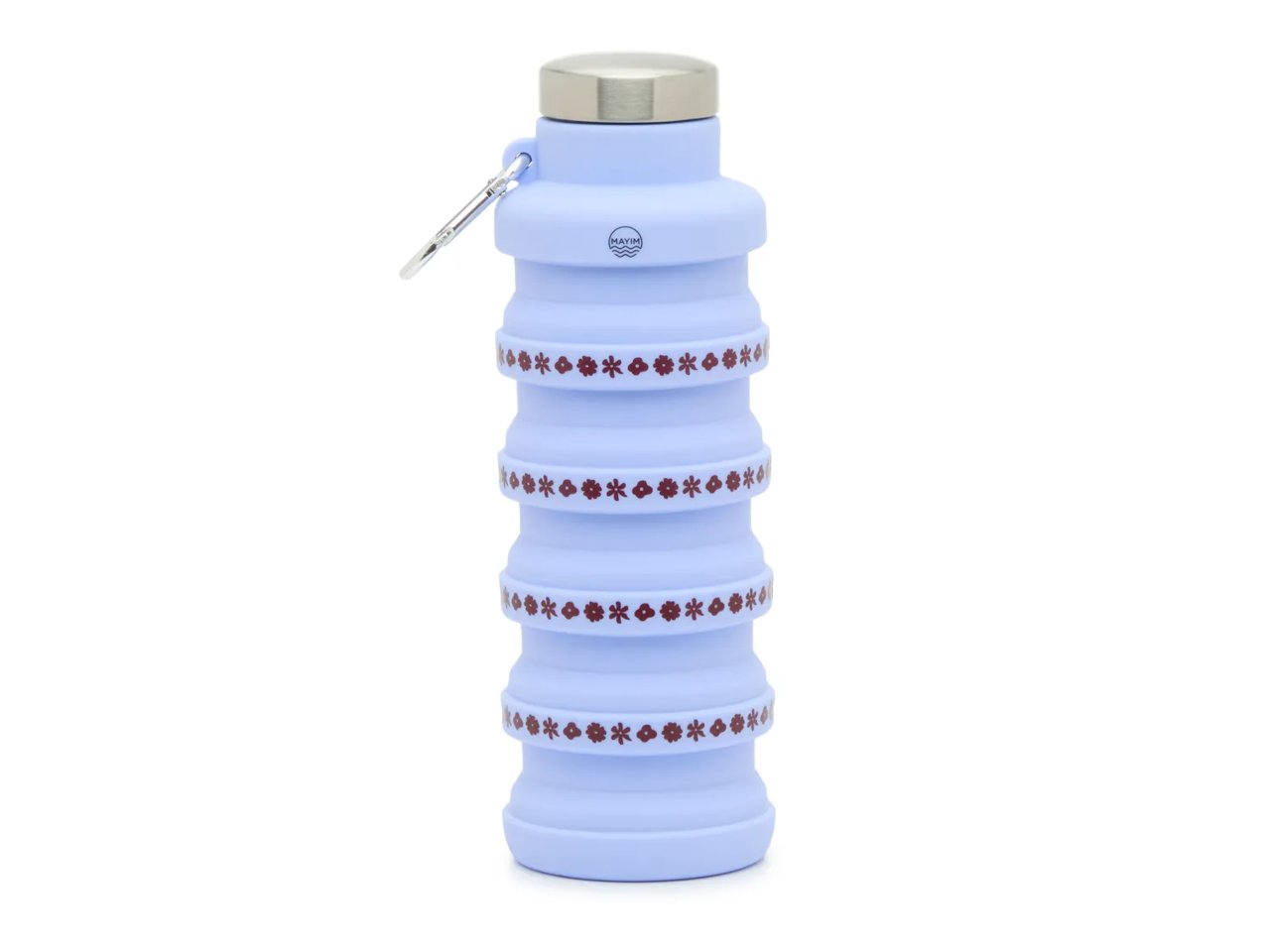 Collapsible 17-Oz. Multi-Flower Print Water Bottle