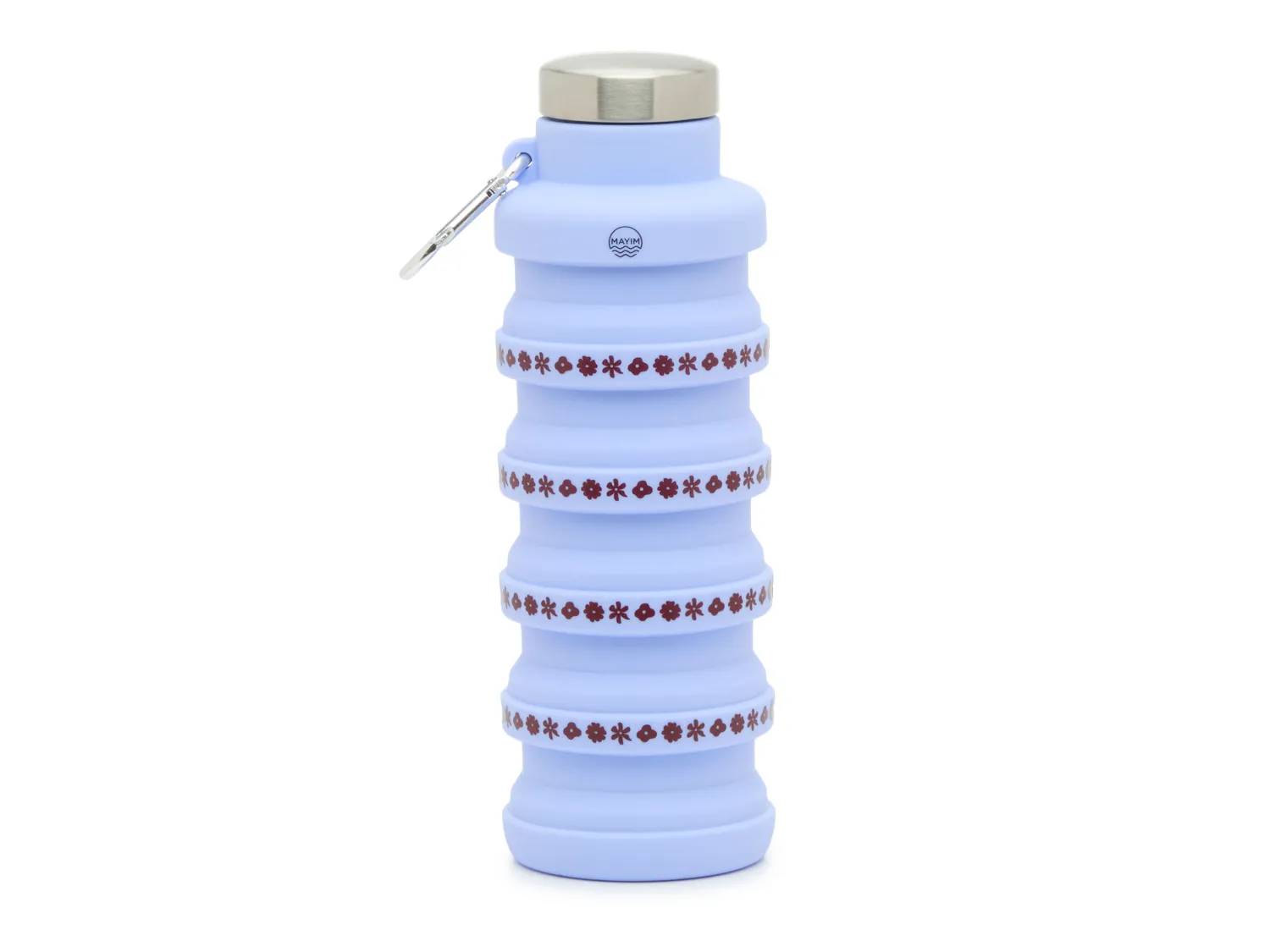 Collapsible 17-Oz. Multi-Flower Print Water Bottle