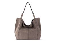Los Feliz Tote Mushroom Suede view