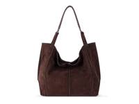 Los Feliz Tote Mahogany Suede view