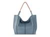 Los Feliz Tote Blue Leather view
