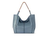 Los Feliz Tote Blue Leather view