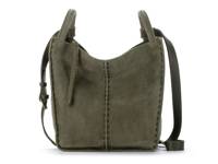 Los Feliz Crossbody Bag Moss Green Suede view