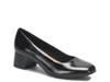 Peach Pump Black Patent view