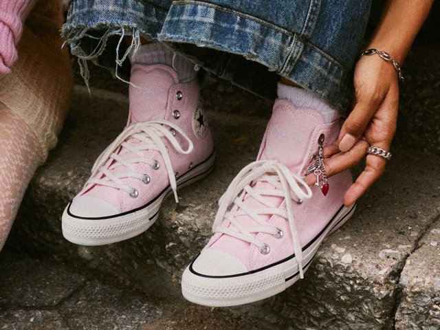 Converse Chuck Taylor All Star Pink Heart High-Top Sneaker