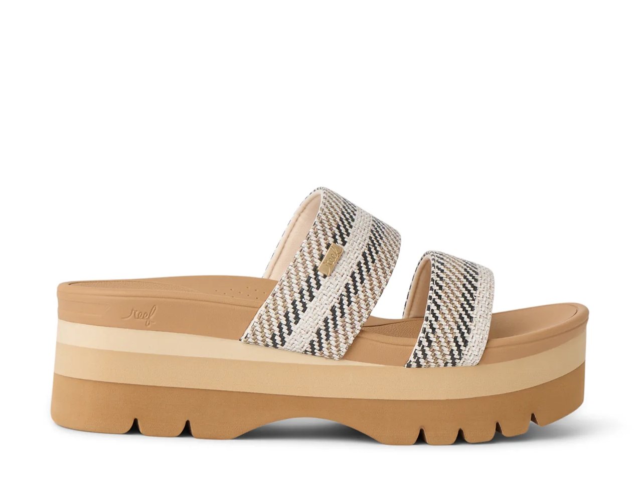 Banded Horizon Platform Sandal