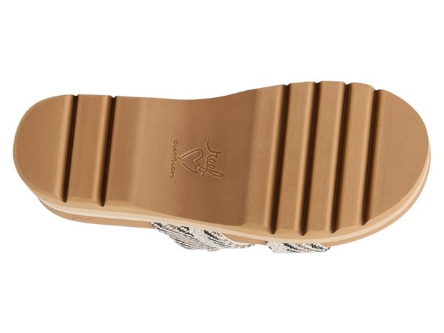 Banded Horizon Platform Sandal