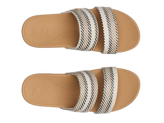 Banded Horizon Platform Sandal