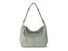 Los Feliz Hobo Bag Light Green Leather view