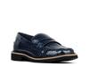 Feirless Loafer Navy Croc Print view