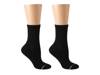 Mid Women's Crew Socks - 2 Pack Black view