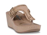 Alani Wedge Sandal Beige view