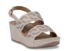 Alexia Wedge Sandal Pale Gold Metallic view