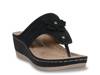 Cora Wedge Sandal Black view