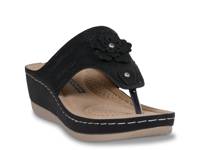 Cora Wedge Sandal Black view