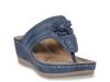 Cora Wedge Sandal Blue view