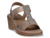 Elisa Wedge Sandal Rose Gold Metallic view