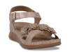 Faye Wedge Sandal Gold Metallic view